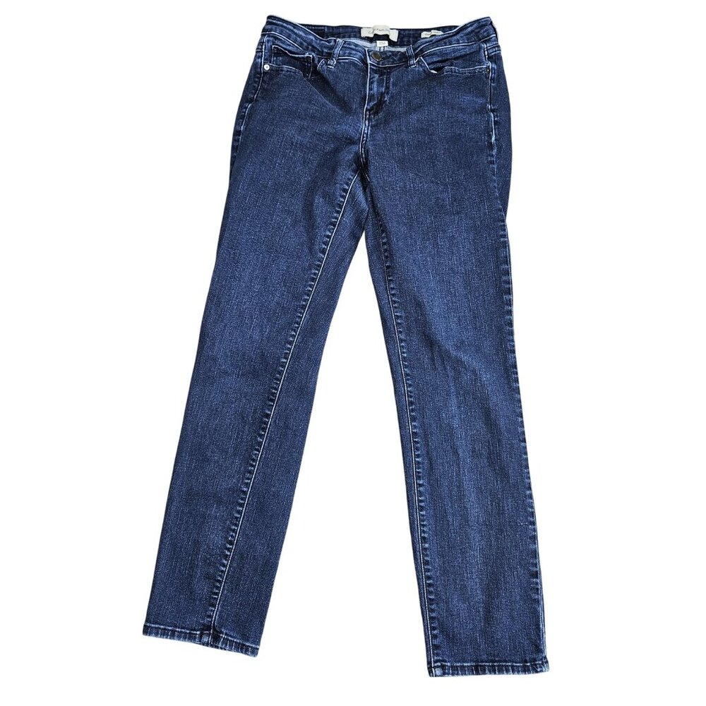 Calvin Klein Jeans Ultimate Skinny Jeans Womens 10 Blue Dark Wash Stretch Denim‎
